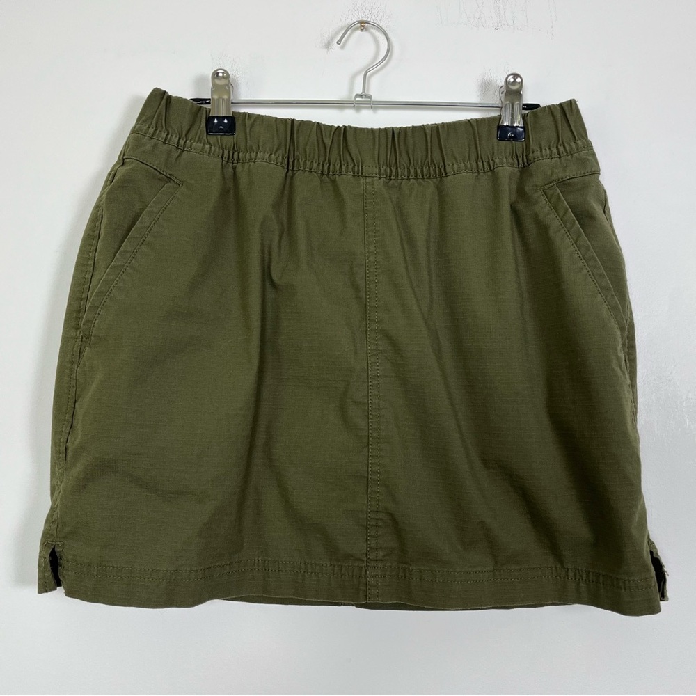 Prana Double Peak Cargo Skort Olive Green Mini Casual Resort Wear Size 6 - Picture 3 of 11